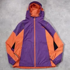 ノースフェイス ナイロンジャケット 古着 2XL 紫 オレンジ 19292