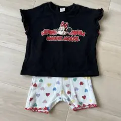 ミニーちゃんTシャツ90、80サイクルパンツのサムネイル