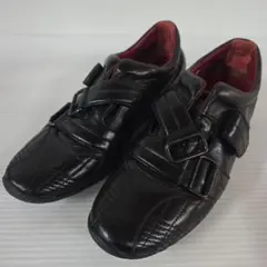 BALLY ブラック レザー スニーカー ストラップ式 y95のサムネイル