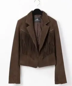 グレースコンチネンタル　スエードフリンジ　ジャケット　ブラウン　新品未使用