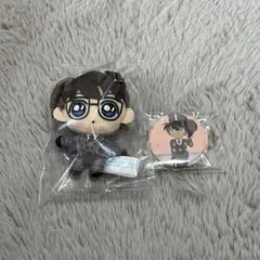 名探偵コナン セガ ラッキーくじ 江戸川コナン ぬいぐるみマスコット 缶バッジ