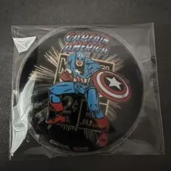 MARVEL 24金メッキ 缶バッジ キャプテンアメリカ