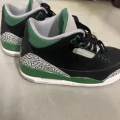 NIKE AIR JORDAN3 RETRO黒/緑/グレー セメント柄