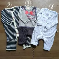 スヌーピーなどロンパース 3点セット サイズ70