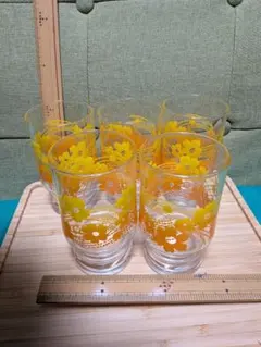 昭和レトロ　当時物　アデリア　グラス　花