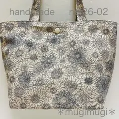 no.26-02 handmade マチ大きめミニトートバッグ