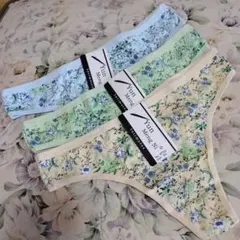 Yun Wengs 花柄 Tバック XL 3枚セット新品