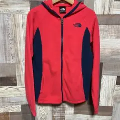 ノースフェイス　レディース　L フリース　パーカー　蛍光ピンク　baiya