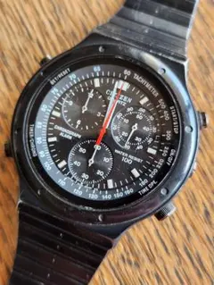 動作品　シチズン　初代スポルテ　クォーツ　ブラックコーティング　ビンテージ