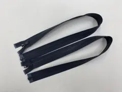 64cm ビスロンオープンファスナー ブラック 2本セット