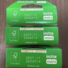 FUJIFILM instax mini インスタントフィルム 30枚