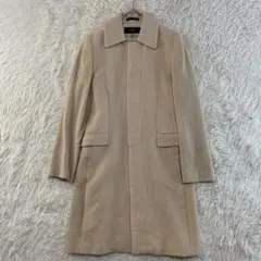 INED ひざ丈コート カシミヤ100％ 2 薄いオレンジ色のサムネイル