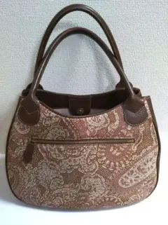 印傳屋　手提げ　バッグ　サパレイ柄 　レア
