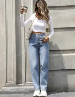 パンツ ストレッチ ハイウエスト