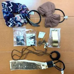 アクセサリー　まとめ売り　イヤーカフ　マグネットピアス　バレッタ　ヘアゴム　他