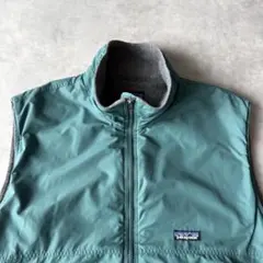 90s パタゴニア シェルドシンチラ ベスト Lサイズ グリーン フリース