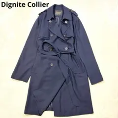 極美品】LOEFF ロエフ ステンカラーコート ネイビー 比翼ボタン サイズ