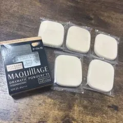 新品、未開封☺︎ おまとめマキアージュ　パウダーファンデーションスポンジ5個のサムネイル