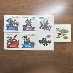 ポケモンパンシール　15周年記念4点入り　7点セット