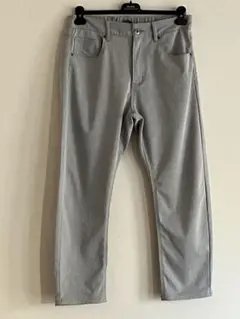 土日限定SALE・グレー ヘリンボーン 【L】メンズ・アンクルスラックス