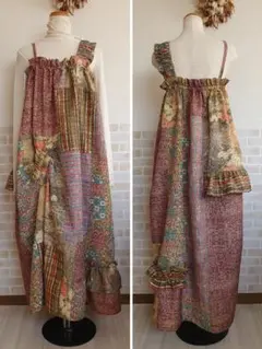 ☆2WAY- 何種類もの着物リメイク ハンドメイド ワンピース☆