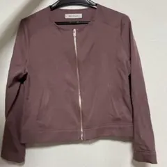 ミッシュマッシュ　ノーカラー　ジャケット　ブルゾン