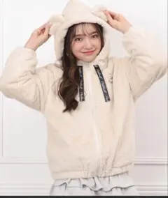 ピンクハント　もこもこアウター　ピンク