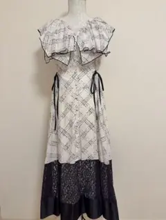 美品　snidel プリントラッフルカラーワンピース　0 MIX