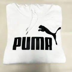 PUMA フード付きパーカー ホワイト メンズＳ　キッズ160 匿名配送