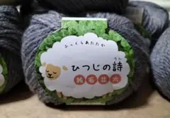 【期間限定】ひつじの詩 純毛並太 5玉セット B