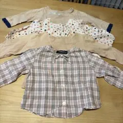 バーバリーブラウス他4枚セット/サイズ70〜80