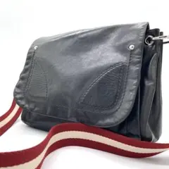 【極美品】バリー　ショルダーバッグ　トレインスポッティング　レザー　黒