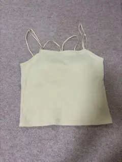 【wcloset】テレコカップ付きバッククロスキャミソール