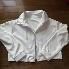 ジップアップ ショート丈トレーナー