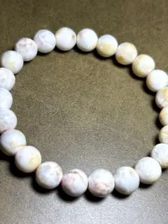 【新入荷】希少　トムソナイトブレス8㎜（新品未使用）ピンクラリマー母岩付き