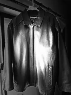 極美品/XL】DCKMANY シングルライダースジャケット ラムレザー 黒