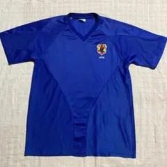 JFA 日本 サッカー シャツ 青 Vネック