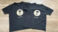 mont-bell クマ顔 Tシャツ 120 110 セットブラック