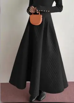 キルティングスカート ロングスカート