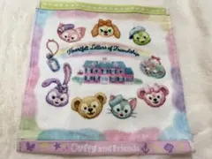 ダッフィーアンドフレンズ　タオル　20周年　カラフルハピネス