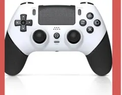 【新品】PS4コントローラー マクロ機能 ワイヤレス 大容量 ホワイト