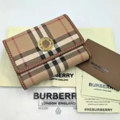 ✨️新品未使用✨️BURBERRY　バーバリー　三つ折り財布　ノバチェックのサムネイル
