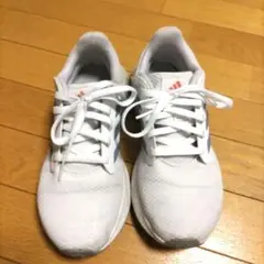 adidas ギャラクシー6 ホワイト スニーカー　白　24.5