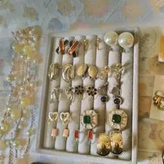 3*1様 遺品生前整理ジュエリーセット　アクセサリーまとめ売りパールネックレスピ