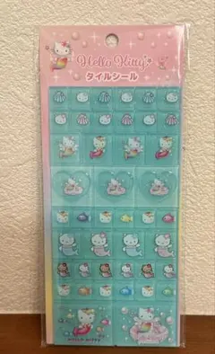 正規品 ハローキティ　タイルシール　マーメイドキティ