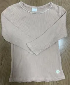 フタフタ ワッフル地長袖カットソー ロンT 90