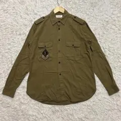 SAINT LAURENT ミリタリーシャツ オリーブ 長袖シャツ M~L相当のサムネイル
