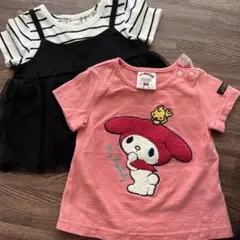 女の子 トップス 夏用 半袖 マイメロ 70