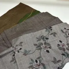 本場大島紬 正絹 まとめ売り 着物 リメイク み-365のサムネイル
