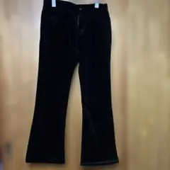 美品 UNIQLO コーデュロイパンツ　フレア　黒　ブラック